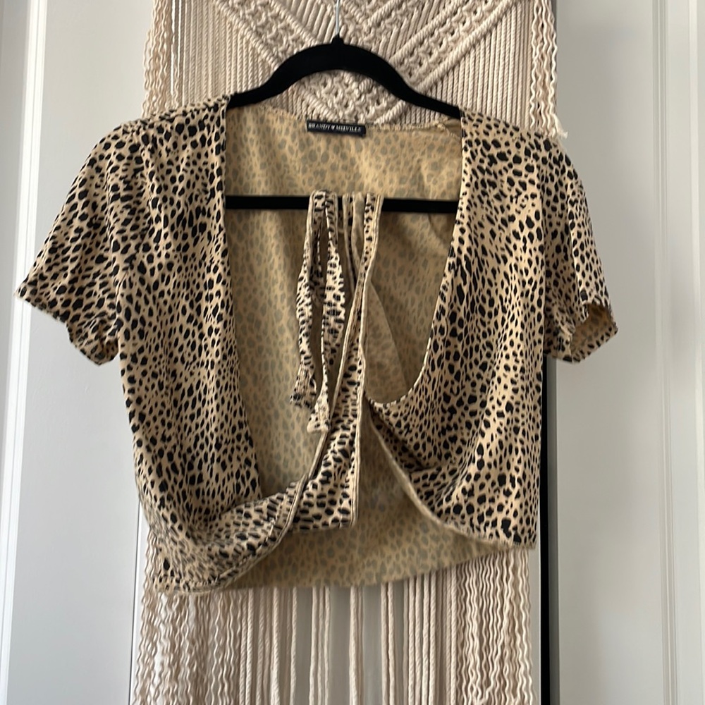 brandy melville wrap top